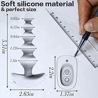 Vibrating Anal Plug, Dovelo Prostate Massager Anal Strong Vibrator 16 Vibration Modes Anal Sex Toy with Remote Control, Vibratin Vibrating Anal Plug, Dovelo Prostate Massager Anal Strong Vibrator 16 Vibration Modes Anal Sex Toy with Remote Control, Vibratin