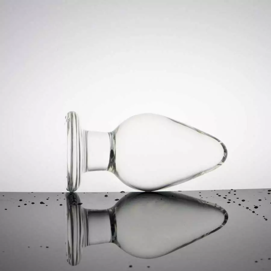 FST Large Anal Plug Crystal Mushroom Shape Butt Plug Glass Massage Bum Plug Sex Toys for Women Men Masturbation