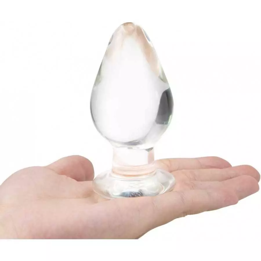 FST Large Anal Plug Crystal Mushroom Shape Butt Plug Glass Massage Bum Plug Sex Toys for Women Men Masturbation