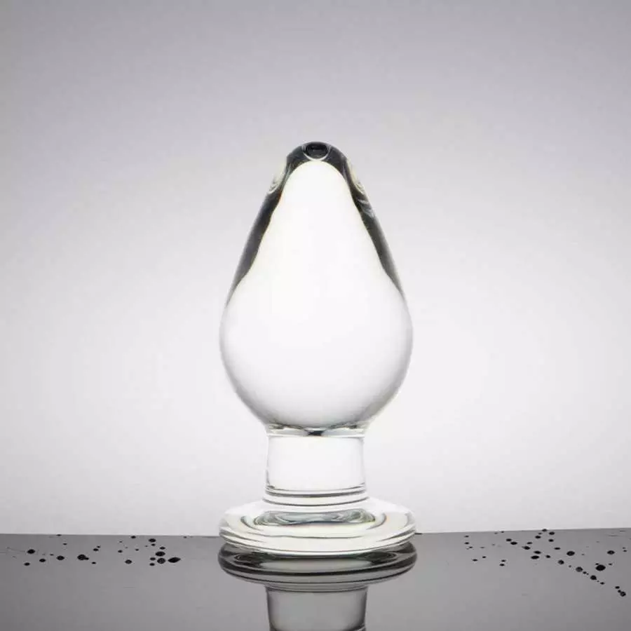 FST Large Anal Plug Crystal Mushroom Shape Butt Plug Glass Massage Bum Plug Sex Toys for Women Men Masturbation