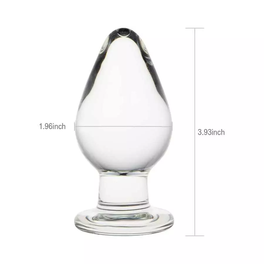 FST Large Anal Plug Crystal Mushroom Shape Butt Plug Glass Massage Bum Plug Sex Toys for Women Men Masturbation