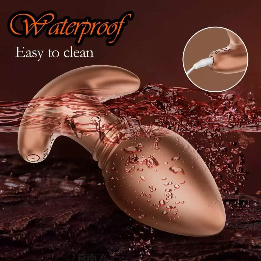 Vibrating Butt Plug, Silicone Anal Vibrator Prostate Massager with Remote Control, Anal Plug with 10 Vibration Modes for Anal St