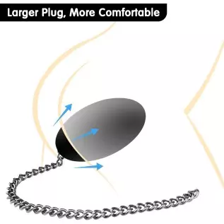 Anal Plug with Chain, Big Anal Toys, Big Anal Sex Toys, Large Silicone Buttplug, Big Anal Trainer Training, Large Butt Plug, Big