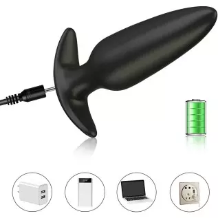 G-spot Anal Vibrator Prostate Massager, Silicone Rechargeable Wearable Anal Vibrator with Remote Control 10 Vibration Modes Wate