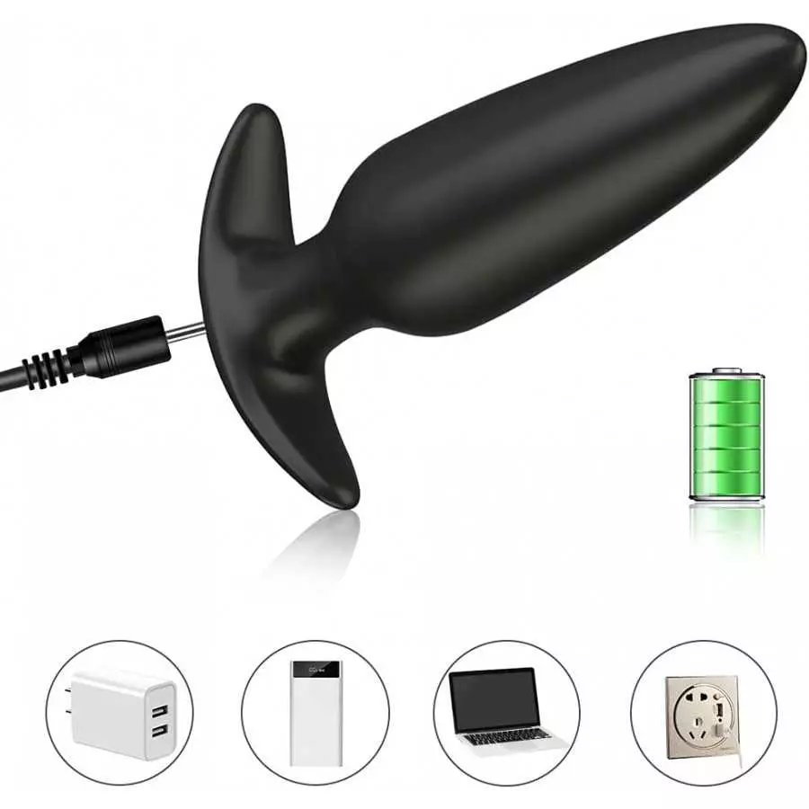 G-spot Anal Vibrator Prostate Massager, Silicone Rechargeable Wearable Anal Vibrator with Remote Control 10 Vibration Modes Wate