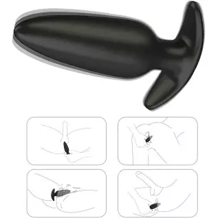 G-spot Anal Vibrator Prostate Massager, Silicone Rechargeable Wearable Anal Vibrator with Remote Control 10 Vibration Modes Wate