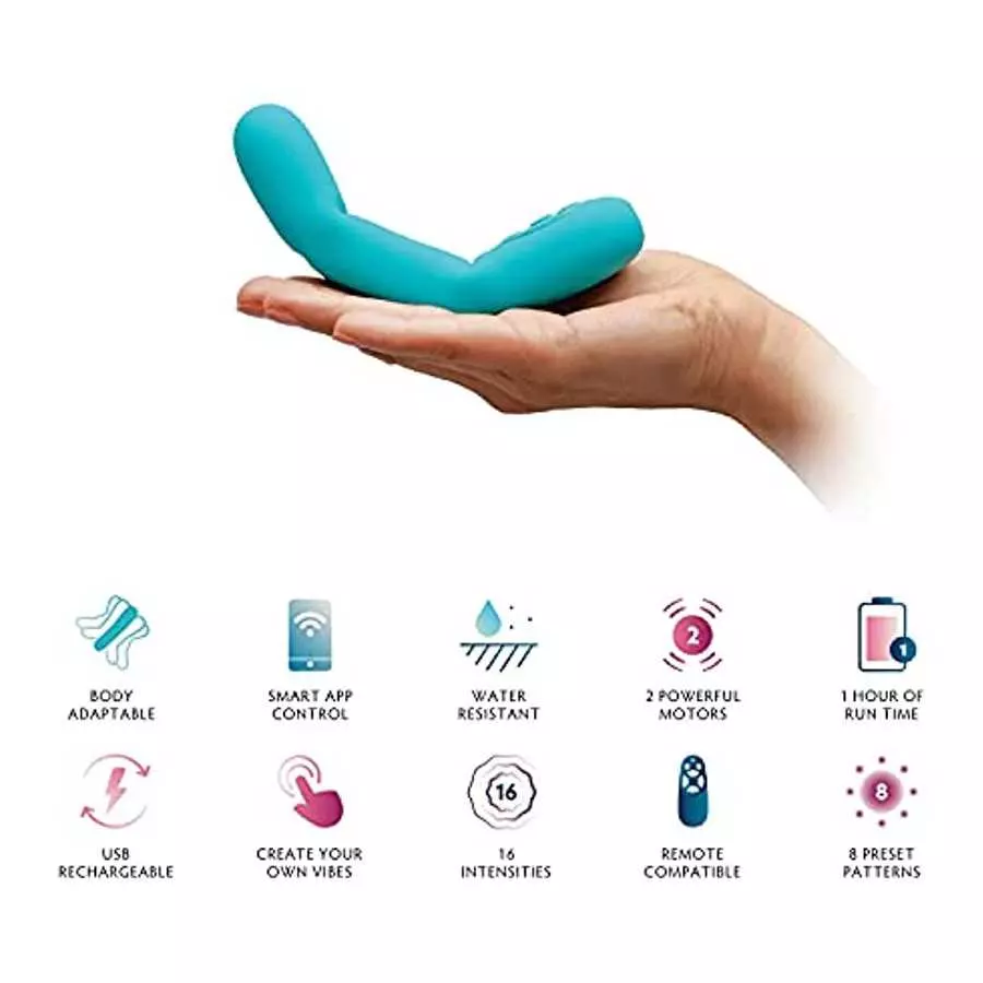 MysteryVibe Poco, The Targeted G-Spot Vibrator That Fits in Your Palm, Bendable Stimulator, 8 Preset Vibes, 16 Intensities, Part