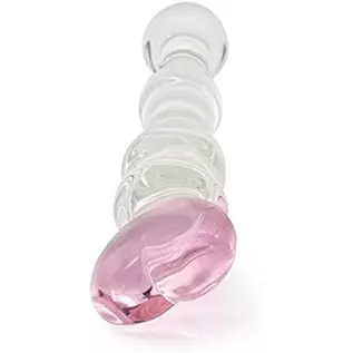 FST Glass Dildo Butt Plug, Glass Pleasure Wand, Heart Shape Crystal Massager Anal Sex Toys for Women Men Couple FST Glass Dildo Butt Plug, Glass Pleasure Wand, Heart Shape Crystal Massager Anal Sex Toys for Women Men Couple
