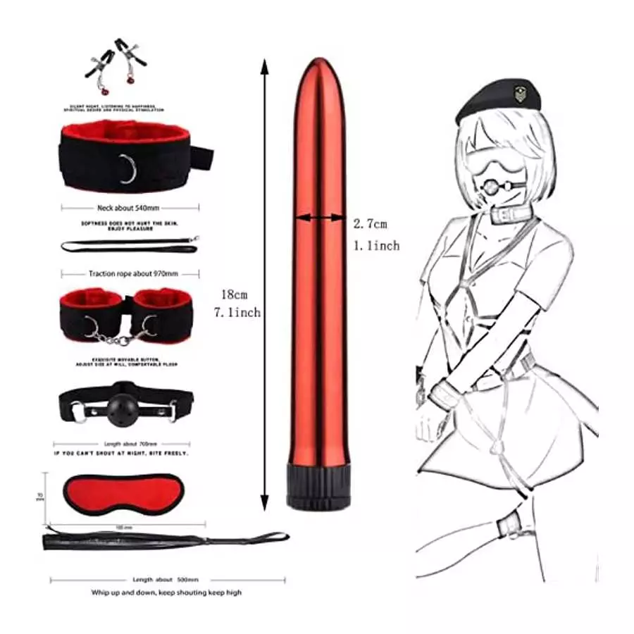 BOXIFA 21Pcs Bondage Restraint Silicone Anal Plug Sex Toys for Butt Plug, 1.0 Count