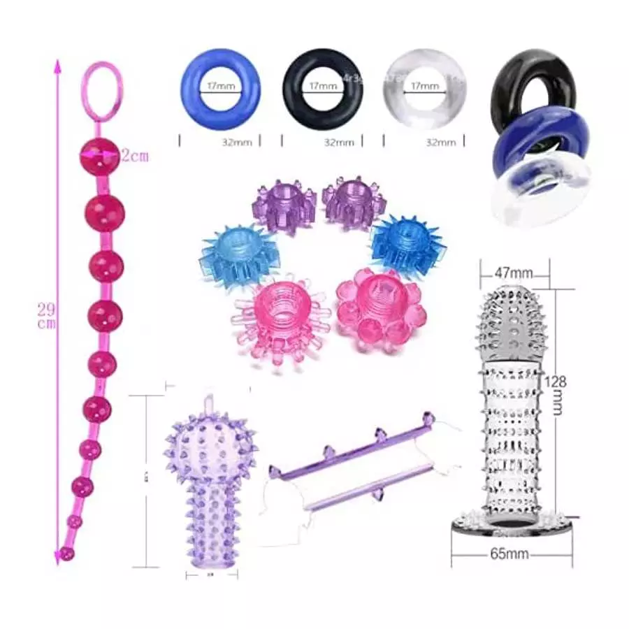 BOXIFA 21Pcs Bondage Restraint Silicone Anal Plug Sex Toys for Butt Plug, 1.0 Count