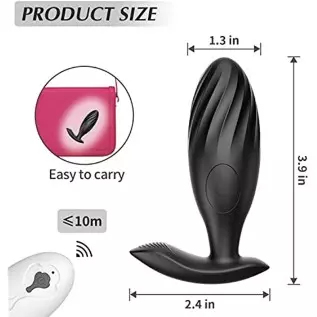 Sex Toys for Women's Sex Vibrating - Remote Control Anal Plugs Vibrators for Men's & Women’s Butt,Prostate Massager for Male & F