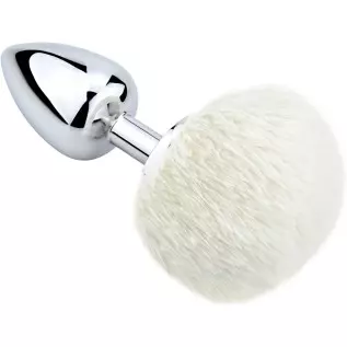 Bunny Tail Anal Plug, Metal Butt Plug with White Fluffy Rabbit Tail for Anal Sex Toys for Women Fun Sex Games (Medium) Bunny Tail Anal Plug, Metal Butt Plug with White Fluffy Rabbit Tail for Anal Sex Toys for Women Fun Sex Games (Medium)