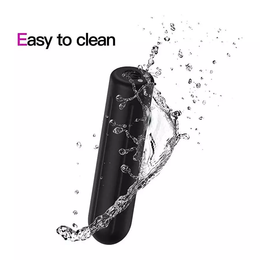 Powerful Vibration Bullet Vibrator, 9 Modes Vibe Stimulator for Clitoral/Nipple/G-spot Stimulation, Discreet Waterproof Vaginal 