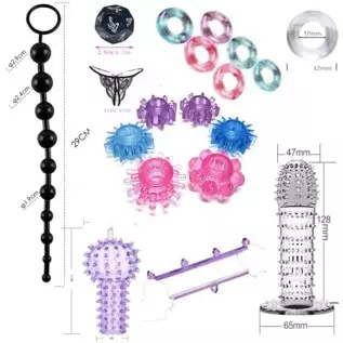 BOXIFA 31Pcs Bondage Restraint Vibrator Silicone Anal Plug Sex Toys for Butt Plug 111