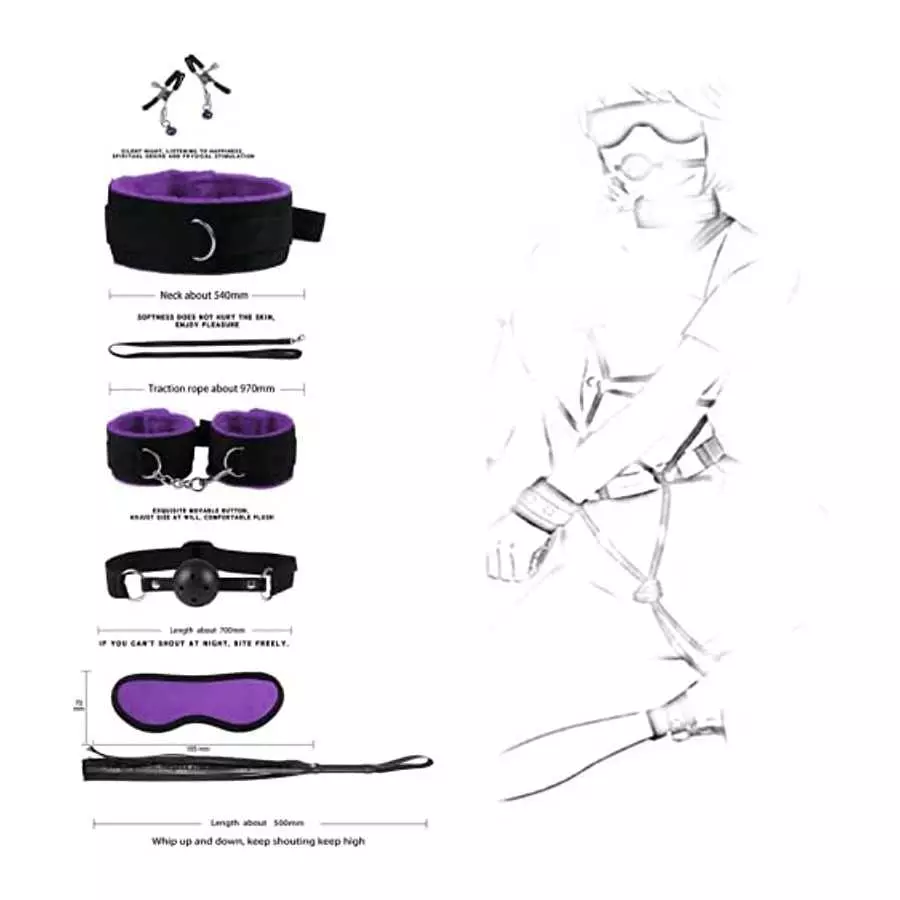 BOXIFA 31Pcs Bondage Restraint Vibrator Silicone Anal Plug Sex Toys for Butt Plug 111