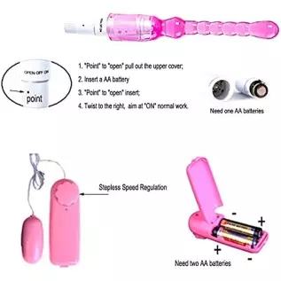 BOXIFA 31Pcs Bondage Restraint Vibrator Silicone Anal Plug Sex Toys for Butt Plug 111