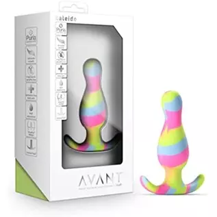 6k Avant Kaleido Anal Plug - Tapered Head for Easy Insertion - Platinum Cured Puria Silicone - Ultrasilk Smooth - Anchortech Bas