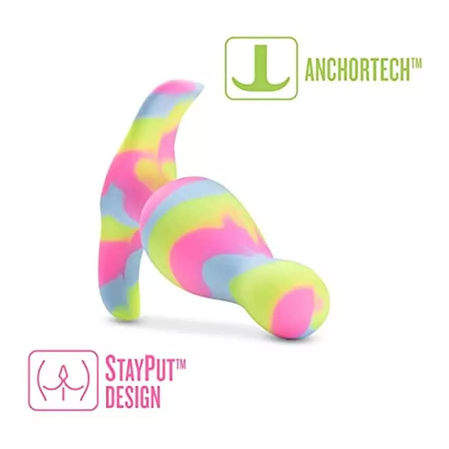 Blush Avant Kaleido Anal Plug - Tapered Head for Easy Insertion - Platinum Cured Puria Silicone - Ultrasilk Smooth - Anchortech 