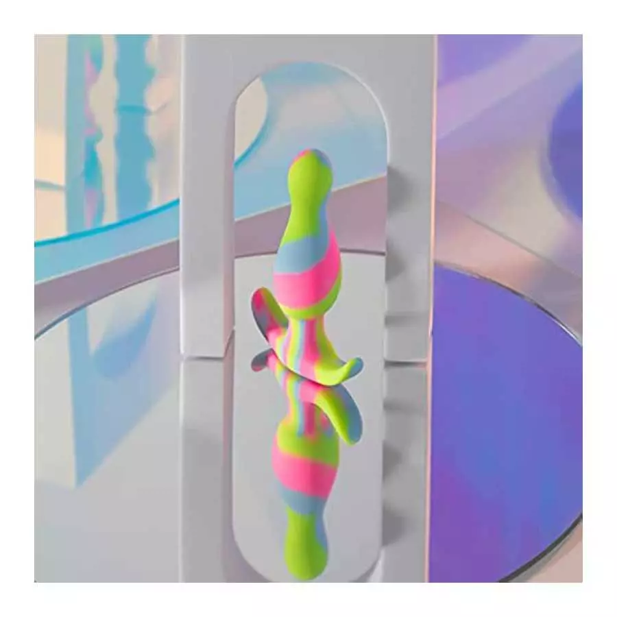 Blush Avant Kaleido Anal Plug - Tapered Head for Easy Insertion - Platinum Cured Puria Silicone - Ultrasilk Smooth - Anchortech 