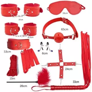 BOXIFA 32Pcs SM Bondage Restraint Vibrator Silicone Anal Plug Dildo Sex Toys for Butt Plug 111