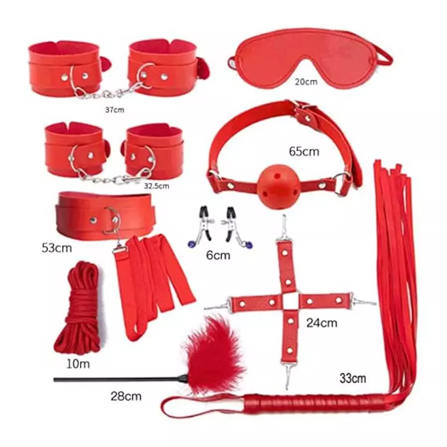 BOXIFA 32Pcs SM Bondage Restraint Vibrator Silicone Anal Plug Dildo Sex Toys for Butt Plug 111