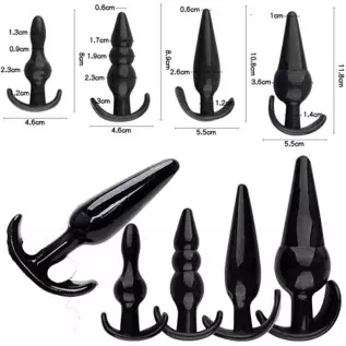 BOXIFA 32Pcs SM Bondage Restraint Vibrator Silicone Anal Plug Dildo Sex Toys for Butt Plug 111