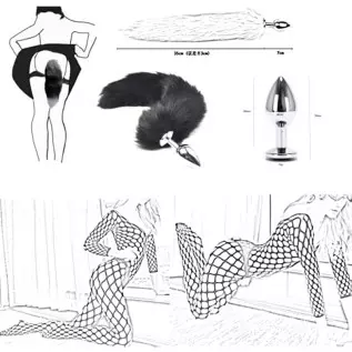 BOXIFA 32Pcs SM Bondage Restraint Vibrator Silicone Anal Plug Dildo Sex Toys for Butt Plug 111