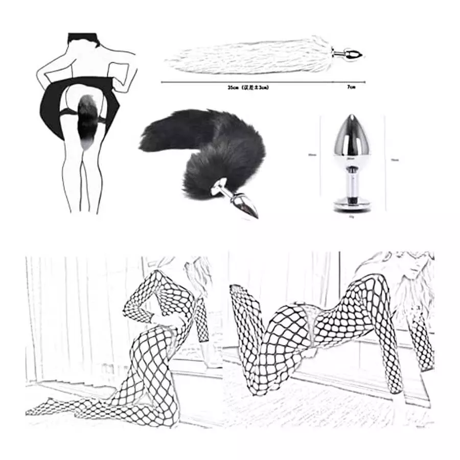 BOXIFA 32Pcs SM Bondage Restraint Vibrator Silicone Anal Plug Dildo Sex Toys for Butt Plug 111