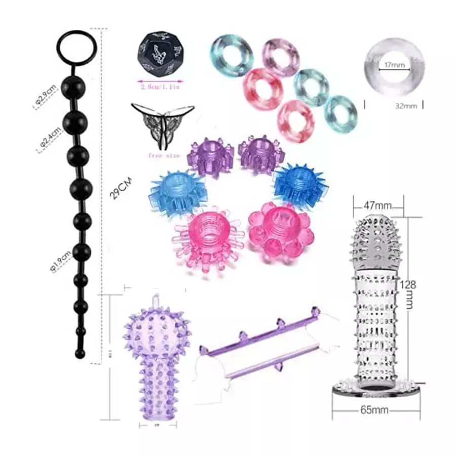 BOXIFA 32Pcs SM Bondage Restraint Vibrator Silicone Anal Plug Dildo Sex Toys for Butt Plug 111