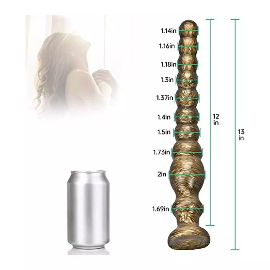 FST Long Anal Beads Vaginal G-spot Deep Stimulation Dildo Anus P-spot Sensitive Zone Masturbation Massage Butt Plug with Strong 