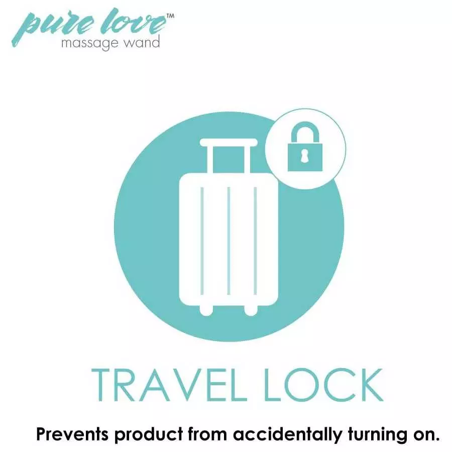 Pure Love Vibrator Wand, Personal Body Massager, Rechargeable Usb, Pink