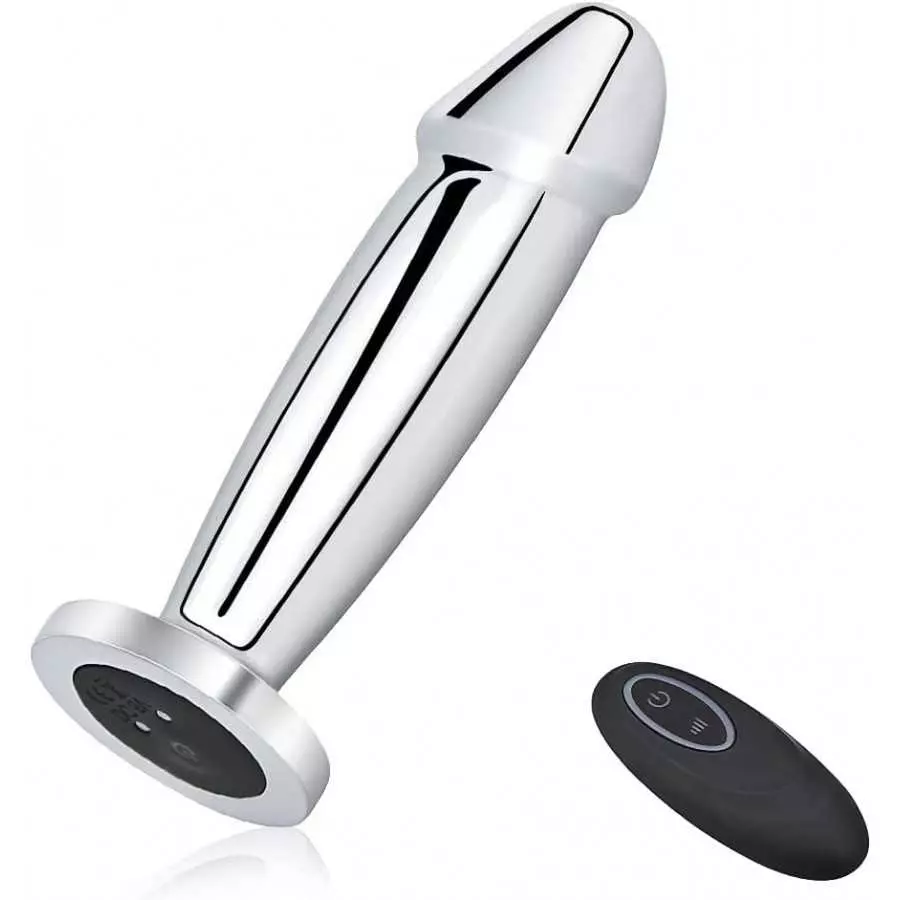 Vibrating Anal Plug Dildo with Remote Control, Rechargeable Metal Butt Plug Prostate Massager with 10 Modes, Magnetic Suction Ch Vibrating Anal Plug Dildo with Remote Control, Rechargeable Metal Butt Plug Prostate Massager with 10 Modes, Magnetic Suction Ch