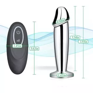 Vibrating Anal Plug Dildo with Remote Control, Rechargeable Metal Butt Plug Prostate Massager with 10 Modes, Magnetic Suction Ch Vibrating Anal Plug Dildo with Remote Control, Rechargeable Metal Butt Plug Prostate Massager with 10 Modes, Magnetic Suction Ch