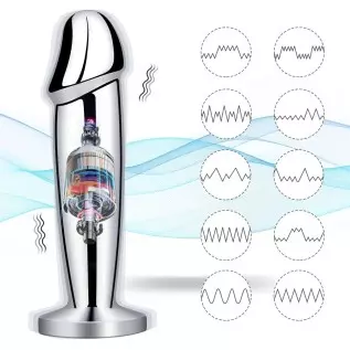 Vibrating Anal Plug Dildo with Remote Control, Rechargeable Metal Butt Plug Prostate Massager with 10 Modes, Magnetic Suction Ch Vibrating Anal Plug Dildo with Remote Control, Rechargeable Metal Butt Plug Prostate Massager with 10 Modes, Magnetic Suction Ch