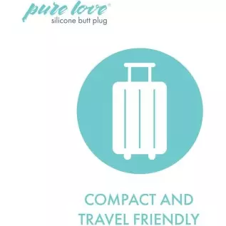 Pure Love 4.5 Inch Silicone Anal Butt Plug, Black Color, Adult Sex Toy, Classic Sex Toy