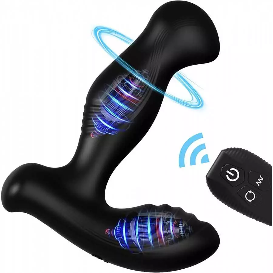 360° Rotating Anal Vibrator - Latune Rener, Prostate Massager with 10 Vibrating & 4 Bidrectional Rotation, Butt Plug with Remote 360° Rotating Anal Vibrator - Latune Rener, Prostate Massager with 10 Vibrating & 4 Bidrectional Rotation, Butt Plug with Remote