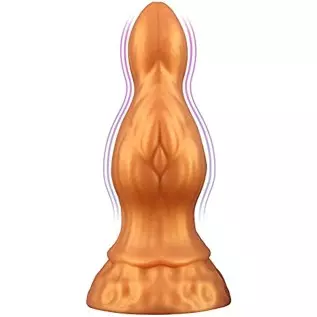 Anal Plugs Stimulator Adult Sex Toys with Strong Suction Cup for Hands-Free Play, Liquid Silicone Butt Plug Realistic Dildo Vagi