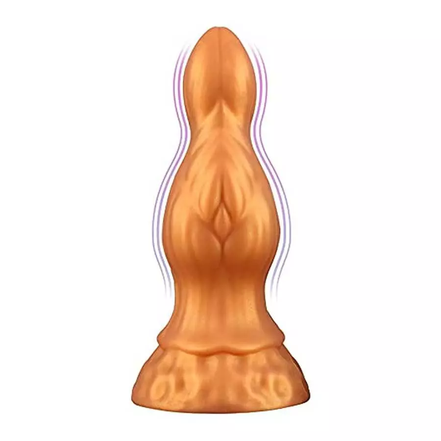 Anal Plugs Stimulator Adult Sex Toys with Strong Suction Cup for Hands-Free Play, Liquid Silicone Butt Plug Realistic Dildo Vagi