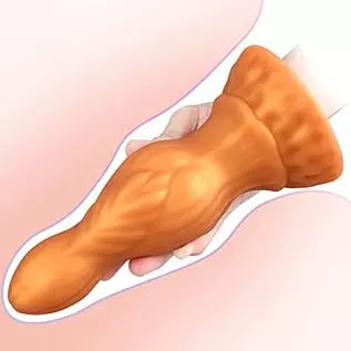 Anal Plugs Stimulator Adult Sex Toys with Strong Suction Cup for Hands-Free Play, Liquid Silicone Butt Plug Realistic Dildo Vagi