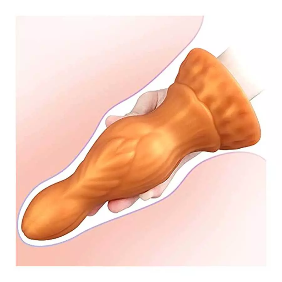 Anal Plugs Stimulator Adult Sex Toys with Strong Suction Cup for Hands-Free Play, Liquid Silicone Butt Plug Realistic Dildo Vagi