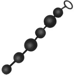 ERUN Anal Beads Butt Plug with Silicone Anal Bead Anal Sex Toys with Safe Pull Ring for Men/Women 100% Silicone with Gradual Siz