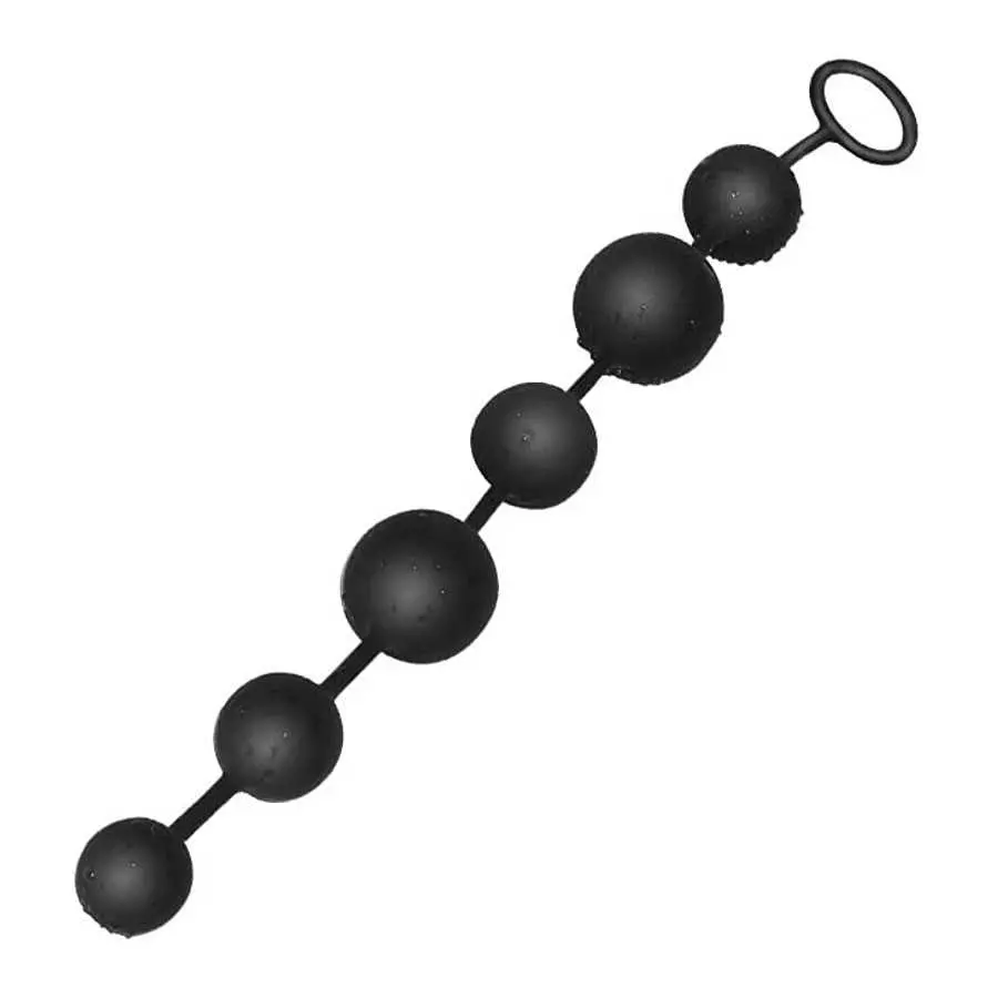 ERUN Anal Beads Butt Plug with Silicone Anal Bead Anal Sex Toys with Safe Pull Ring for Men/Women 100% Silicone with Gradual Siz