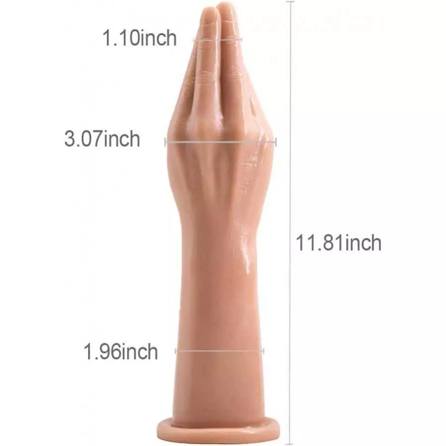 Anal Plug for Fist Sex, The Fister Hand Butt Plug with Hand Free Suction Cup, Forearm Dildo Sex Toy for Vaginal or Anal Fisting 