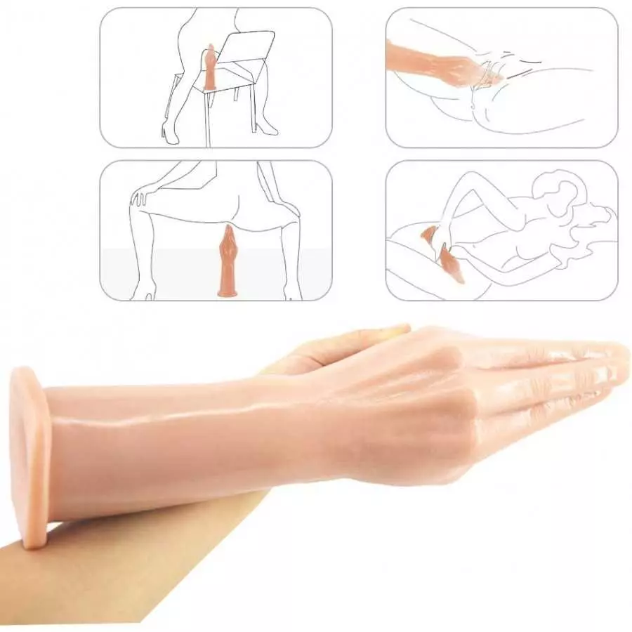 Anal Plug for Fist Sex, The Fister Hand Butt Plug with Hand Free Suction Cup, Forearm Dildo Sex Toy for Vaginal or Anal Fisting 