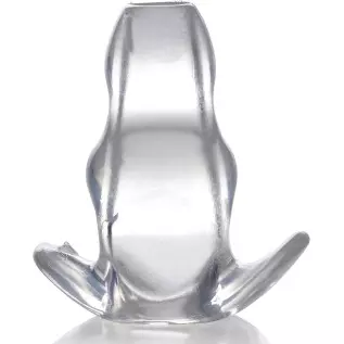 Master Series Clear View Hollow Anal Plug - Medium, (AG732-Med)