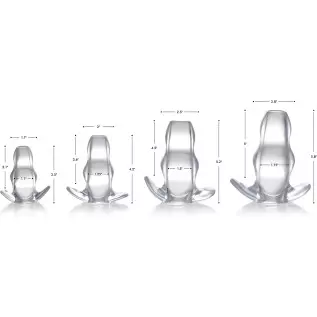 Master Series Clear View Hollow Anal Plug - Medium, (AG732-Med) Master Series Clear View Hollow Anal Plug - Medium, (AG732-Med)