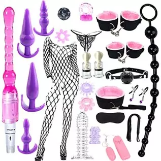 26PCS Anal Plug Set BDSM Restraints Couples Toys for Women Men Sex Toy