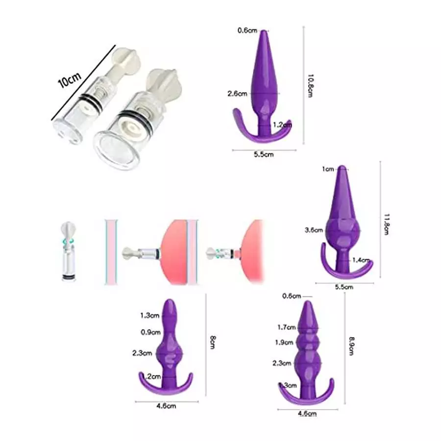 26PCS Anal Plug Set BDSM Restraints Couples Toys for Women Men Sex Toy