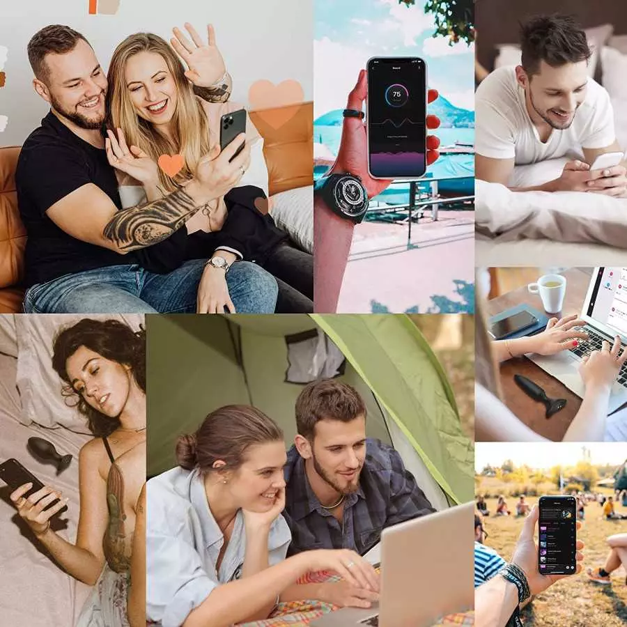 LOVENSE Hush 2 Butt Plug 1.0", Silicone Anal Vibrating Ball for Men, Big Plug Vibration Machine for Women and Couples, Anal Plug