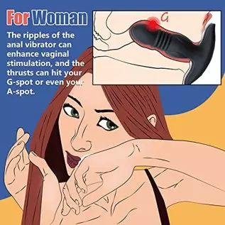 Sex Toys for Men, Prostate Stimulor Toys with Anti-Slip Design, Ultrafast Vibrating Anal Butt Plug Dildo Vibrator for Vaginal an